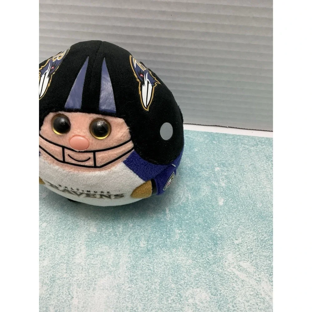 Retired TY Beanie‎ Ballz BALTIMORE RAVENS NFL Football Plush Toy